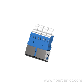 LC Quad Fiber Optic Adaptor Flangeless With Metal Shutter